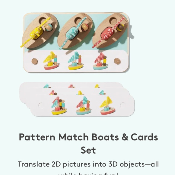 LOVEVERY Pattern Match Boats & Cards - The Analyst Play Kit Months 46, 47, 48 - Picture 5 of 5